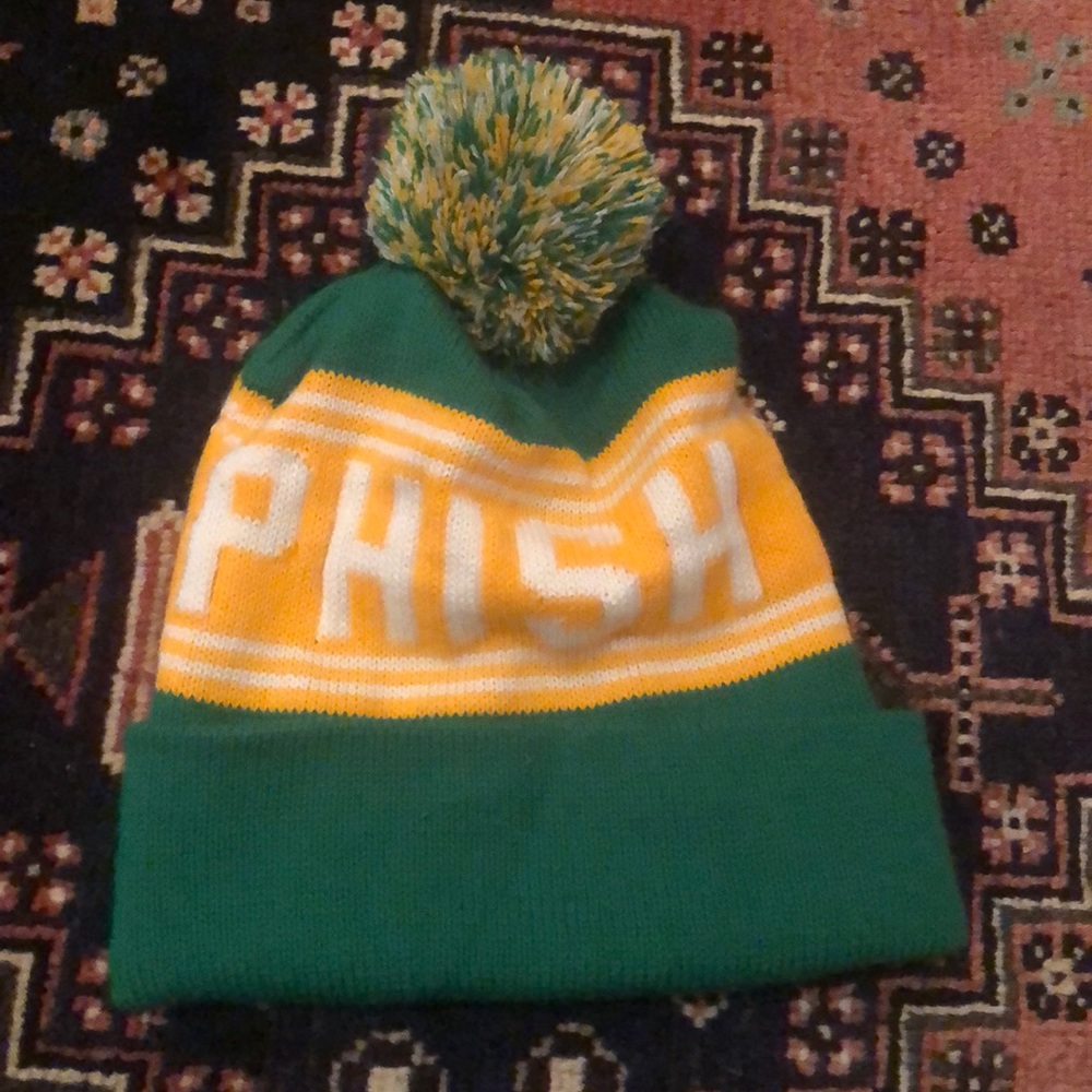 Phish green and yellow pom hat! Never worn! RARE